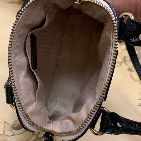 Kate Spade Black and Cream Leather Small Crossbody Purse - Picture 7 of 16